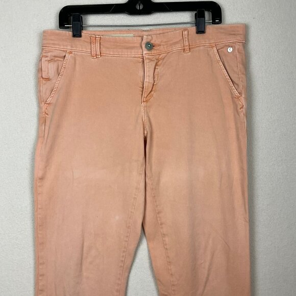 Pilcro&The Letterpress Anthropologie Hyphen Jean Pant Women 28 Peach Mauve Denim - Picture 2 of 16